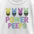 thumbnail image 2 of Girl's Power Rangers Easter Power Peeps Graphic Tee White Large, 2 of 4