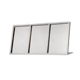 thumbnail image 3 of DYNWAVECA Table Sign Stand, Menu Display Stand,Standing Metal Stainless Steel L Shape Sign Holder Menu Card Holder for Restaurant Store 470x62x221mm, 3 of 7