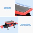thumbnail image 6 of DEXTRUS Rolling Automotive Creepers with Casters, Mechanics Seat with 2 Removable Trays and Drawers, 6 of 9