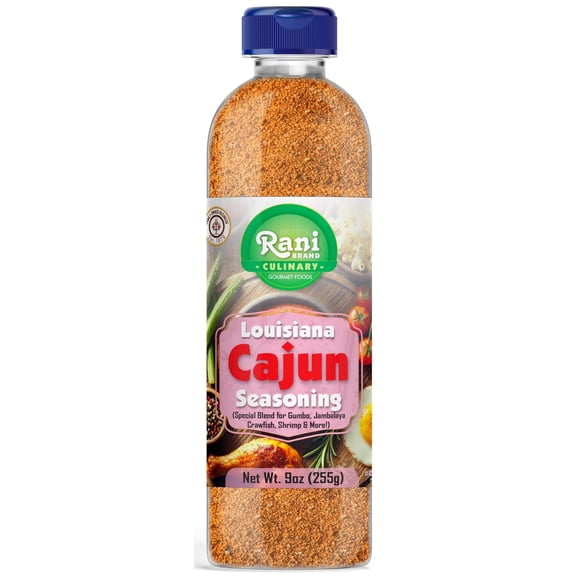 Rani Louisiana Cajun Seasoning (Special Blend for Soup or Gravies) 9oz (255g) PET Jar ~ All Natural | Gluten Friendly | NON-GMO | Kosher | Vegan