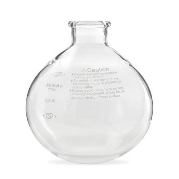Yama TCA5D Replacement Bottom Beaker - Borosilicate Glass for 3 Cup Tabletop Siphon Coffee Maker, Heat-Resistant, Dishwasher Safe