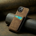thumbnail image 5 of Dteck for iPhone 14 Plus Case Wallet with Credit Card Slots Holder PU Leather Flip Kickstand Shockproof Phone Cover,Brown, 5 of 5