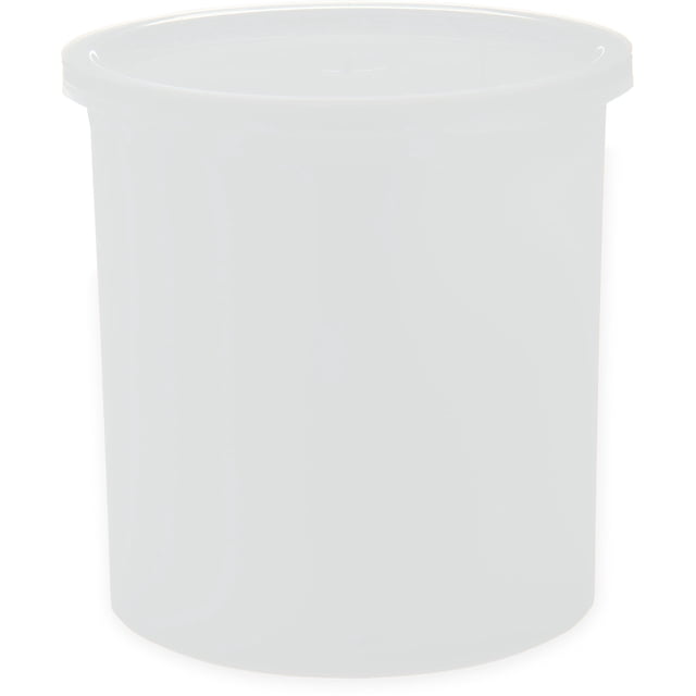 Carlisle FoodService Products Classic Récipient de Rangement Rond avec Couvercle pour Cuisine, Restaurants, Maison, Plastique, 1,2 Pintes, Blanc