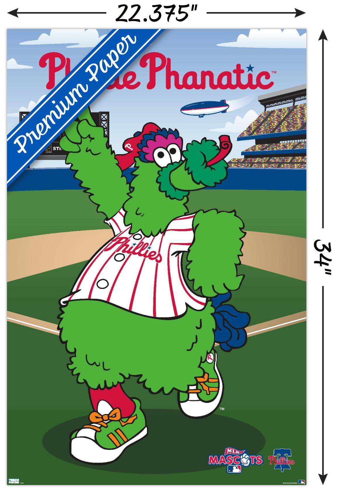 MLB Philadelphia Phillies - Phillie Phanatic Wall Poster, 22.375" x 34"