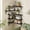 Black, variant on Tomnk Corner Floating Shelves, Set of 5 Rustic Wood Wall Shelves, Black