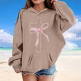thumbnail image 2 of Byoo Girls Sweatshirt Bow Print Long Sleeve Hoody Pocket Sweatshirt Oversized Comfortable Aactive Shirt Clothes, 2 of 4