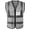 Grey, variant on Mesh Breathable Fabric Reflective Safety Vest Work Hi Vi Uniform Signal Security Motorcycle Vest Luminous Tool Rider