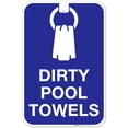 thumbnail image 1 of Dirty Pool Towels Pool Sign,, 1 of 8