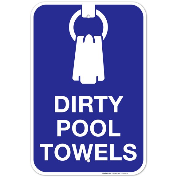 Dirty Pool Towels Pool Sign,
