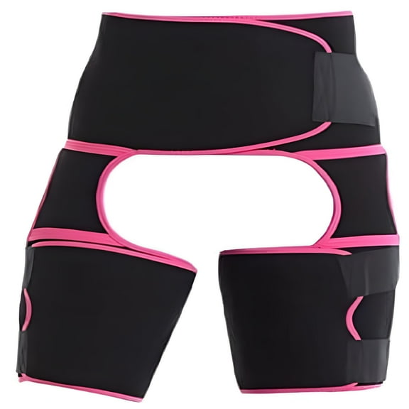 XIRQI Hip Groin Support for Men & Women,Hip Brace Thigh Compression Sleeve,Injury Strap for Pulled Muscle Strain for Hip Pain Relief Fits Both Leg,Pink,Medium