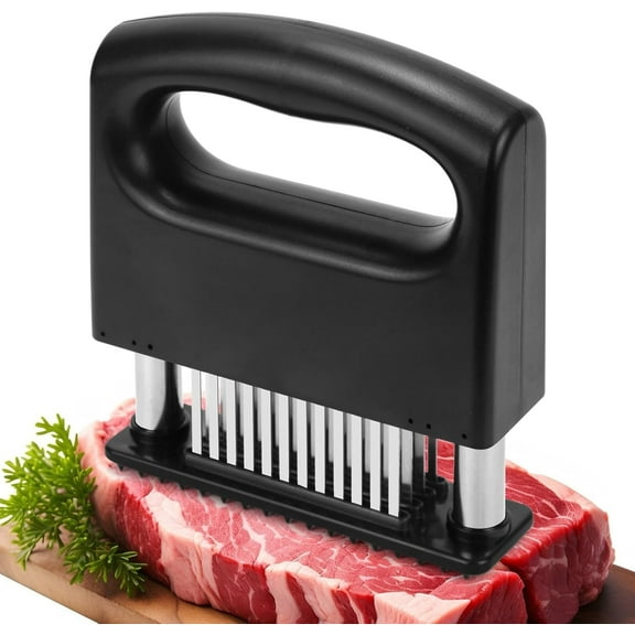 Meat Tenderizer Tool, Meat Tenderizer Stapler with 48 Stainless Steel Ultra Sharp Needle Blades, Compact Cooking Tool for Kitchen Tenderizing Beef Chicken Turkey Steak Veal Pork