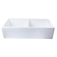 thumbnail image 5 of Alfi Brand Ab3918Db-W 39" White Smooth Apron Thick Wall Fireclay Double Bowl Farm Sink, 5 of 10