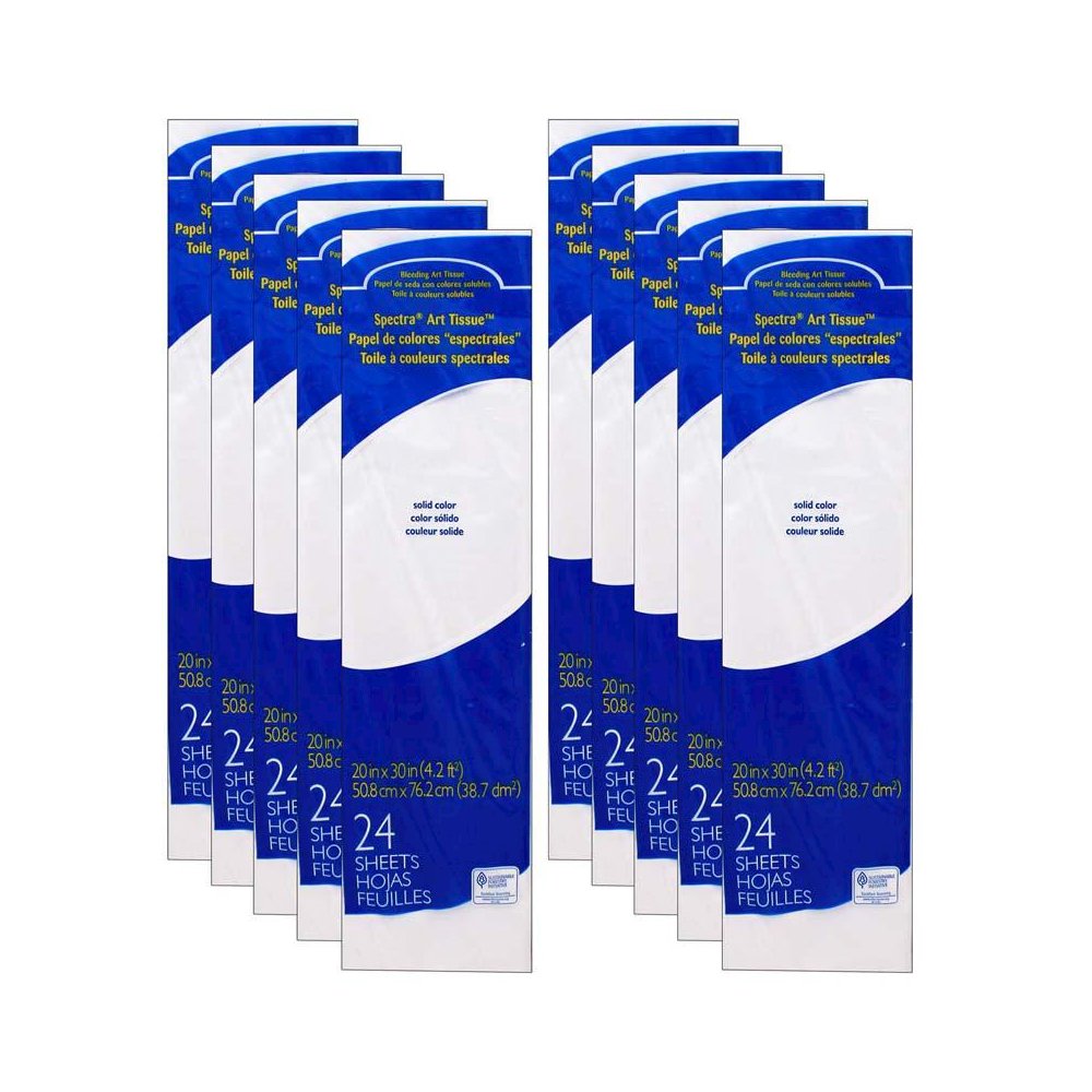 Pacon PAC59002-10 Spectra Tissue Quire, White - Pack of 10