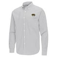 thumbnail image 2 of Men's Antigua Gray Missouri Tigers Ellis Woven Tri-Blend Long Sleeve Button-Down Shirt, 2 of 3