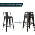 Bar Stools Counter Height Stools Industrial Metal Barstools with