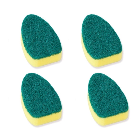 ACDANC Dish Brush with Replaceable Brite Sponge Heads,Dish Sponges Kitchen for Tough Grime,Easy Detergent Release Design