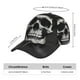thumbnail image 2 of Fotbe Black White Hat Skull Gorro Clásico de Béisbol, Gorra Ajustable con Broche Snapback, Gorro de Exterior de Algodón Suave, 2 of 6