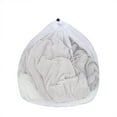 thumbnail image 3 of 1 Pcs Diamond Mesh Laundry Bags,Heavy Duty Mesh Laundry Bag with Drawstring Closure,Reusable Drawstring Mesh Laundry Bag,Large Laundry Hamper Liner,Laundry bag for Travel,Sports,Dorms(White30*40cm), 3 of 8