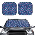 thumbnail image 2 of Fotbe Plants And Flamingos Juego de 2 Piezas de Parasoles para Parabrisas | Bloqueador Solar para Auto | Accesorios Plegables para Protección Solar Interior-Small, 2 of 6