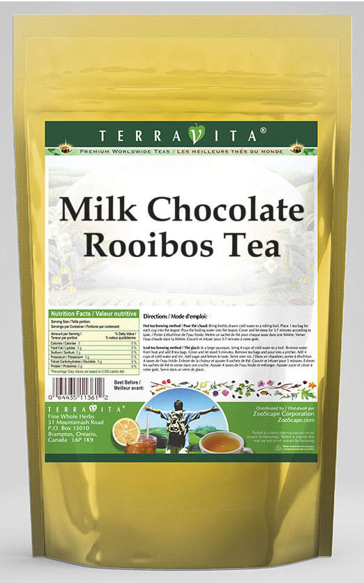 TerraVita Milk Chocolate Rooibos Tea, (Milk Chocolate, Rooibos Tea Bags