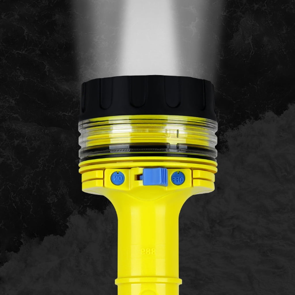 Necvior Diving Flashlight Torch Underwaters IPX8 Watertight LED Flashlight Diving Light