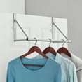 thumbnail image 4 of Mainstays Over-The-Door Metal Hanging Organizer Rod for Closet, Silver, 4 of 8