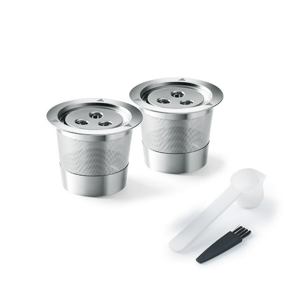 Reusable K Cups, Stainless Steel Coffee Filters for Ninja Dual Brew Coffee Maker, Permanent K Cups Filters Fit Ninja CFP201 CFP301 Dual Brew Pro Machine (2Pack)