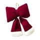 thumbnail image 2 of Christmas Red Flocking Bow Hanging Decoration Christmas Tree Decoration Hanging Decoration Window Decoration Arrangement Christmas Decorations., 2 of 6