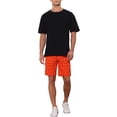 thumbnail image 2 of INSPIRE CHIC Plaid Shorts for Men's Father's Day Gift Summer Flat Front Checked Patterned Dress Shorts 30 Orange, 2 of 5