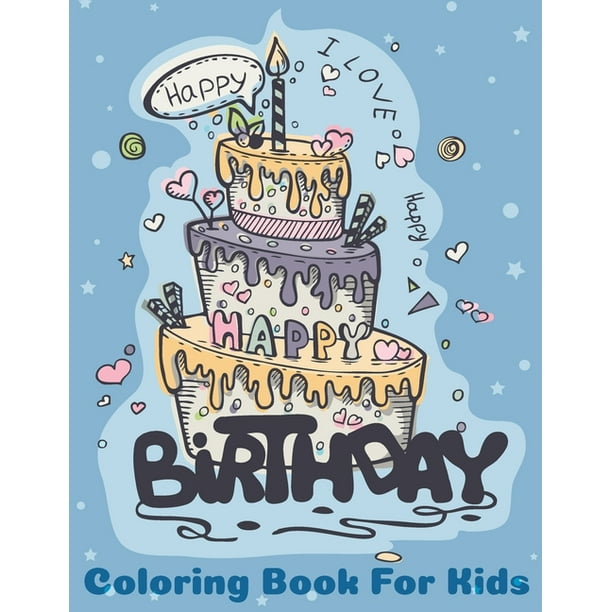 birthday themed coloring pages