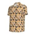 thumbnail image 4 of Wukai Cute Dogs Head Men’s Polo Shirts,Quick-Dry Athletic Shirt,Classic Fit Shirts-Small, 4 of 8