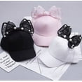 thumbnail image 3 of lavio Baseball Cap for Kids-Girls, Cotton/Polyester-Baby Pink, 3 of 5