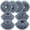 4pcs fluted cake pans (9/10/12 Cups), variant on 4 Pieces Silicone Fluted Cake Pans  6/7/8 Cups Tube Baking Pan Non-stick Kitchen Oven Molds For Homemade Bread And Jello Grey