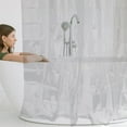 thumbnail image 3 of ETHZZLE Bathroom Decor Peva Clear Shower Curtain Transparent Easy to Clean 1Set, 3 of 8