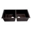 thumbnail image 5 of ALFI brand AB3420UM-C Chocolate 34" Undermount Double Bowl Granite Composite Kitchen Sink, 5 of 9