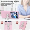 thumbnail image 5 of ELEHOLD for Motorola Razr 40 Ultra Case with Ring Holder, Full Body Frosted Hard PC Case, with Built-in Screen Protector Shockproof Slim Protective Cover for Motorola Razr 40 Ultra Case,Pink, 5 of 10