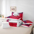 thumbnail image 5 of YST Ensemble de Literie 7 Pcs Football Américain, Rouge Bleu, Taille Simple, Lit en Sac, 5 of 5