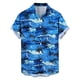 thumbnail image 5 of Ceisia Men's Tropical Island Print Short Sleeve Button Down Hawaiian Shirt for Beach Vacation Blue M Gifts, 5 of 7