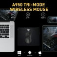 thumbnail image 3 of DAREU A950 Wireless Gaming Mouse with RGB Charging Dock,88g Lightweight Programmable Tri-Mode Wireless Mouse Gaming, Up to 12K DPI,1000Hz,120Hrs Playtime with RGB Backlit, Great for PC, Mac, 3 of 8