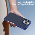 thumbnail image 2 of Allytechgroup Slim Carbon Fiber Texture Phone Case for Apple iPhone 16 Pro, Shockproof Soft TPU Bumper, Raised Edge Camera and Screen Protection, Lightweight Anti-Slip Cover, Blue, 2 of 9