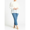 thumbnail image 3 of ELOQUII Women's Plus Size Twofer Sweater With Chiffon, 3 of 3