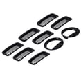 thumbnail image 1 of Front Grille Insert Mesh Grille Insert Headlight Trim Ring Grille Insert Guard Headlight Bezel Front Mesh Grille Inserts Headlight Trim Rings Kit Decoration Fit For   2011-2016, 1 of 8