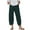 Green, variant on WIZUTIZ Work Pants Women Classic Leisure Baggy Wide Leg Sweatpants Stretch Elastic High Waist 7/8 Length Dress Pants Solid Asymmetrical Cropped Sweatpants for Teen Girls Athletic Graduation Green