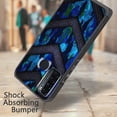 thumbnail image 3 of DALUX MetKase Hybrid Slim Phone Case Cover Compatible with Metro TCL 20 XE (2021) 6.52 inch - Blue Camo Badge, 3 of 3