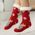 thumbnail image 5 of CYSFASHION Womens Socks Fuzzy Cozy Crew Impact Womens Fall Fashion 2025 Soft Christmas Gifts Compression Socks Red, 5 of 9