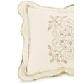thumbnail image 2 of King Vintage Treasure Sham Ivory - Cotton Floral Botanical Design, Machine Washable, 140 Thread Count, 2 of 4