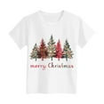 thumbnail image 5 of Zshosam Baby Christmas T- Shirt Christmas Tree Shirts Toddler Boys Girls Christmas Tshirts Xmas Short Sleeve Graphic Tees Holiday Tops Size 7T 8T,(White 7-8 Years), 5 of 6