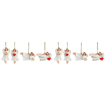 

NUOLUX 8 pcs Christmas Angel Pendants Angle Hanging Ornaments Xmas Tree Decorations
