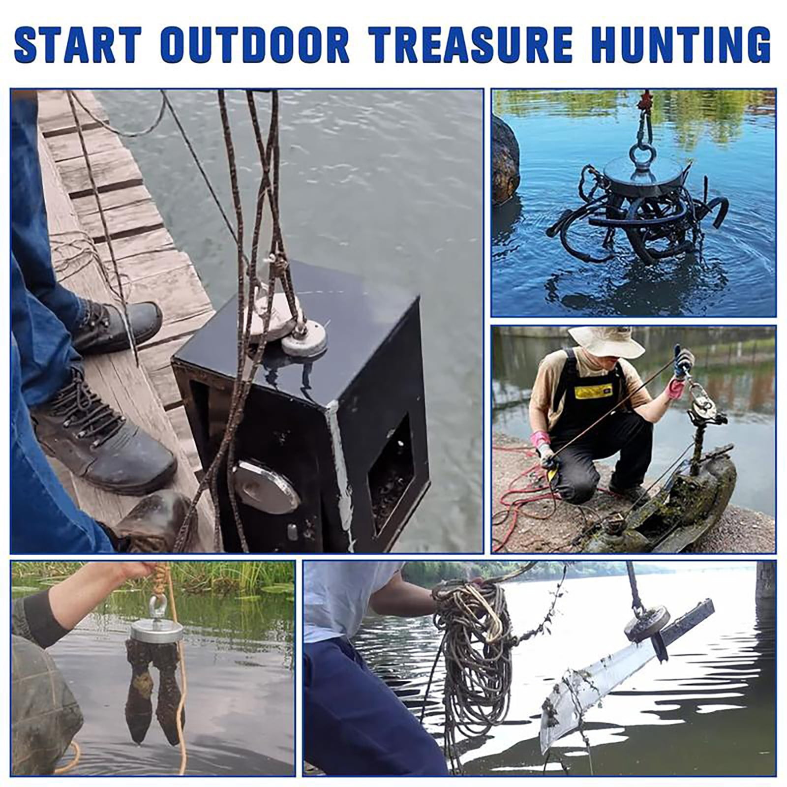 Clearance Hooks under $15,Strong Fishing Magnets 164 Kilograms Tensile Rare Earth Magnets Countersunk Hole With A Diameter Of 1.98 Inches (50 Mm) Are Used For Recycling In A