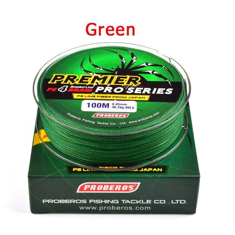 Durable Strong PE Braided Rope Cord Multifilament Thread 4 Stands Sea Fishing  Line Tackle Wire LINE NO. -2.0 OR 25LB 